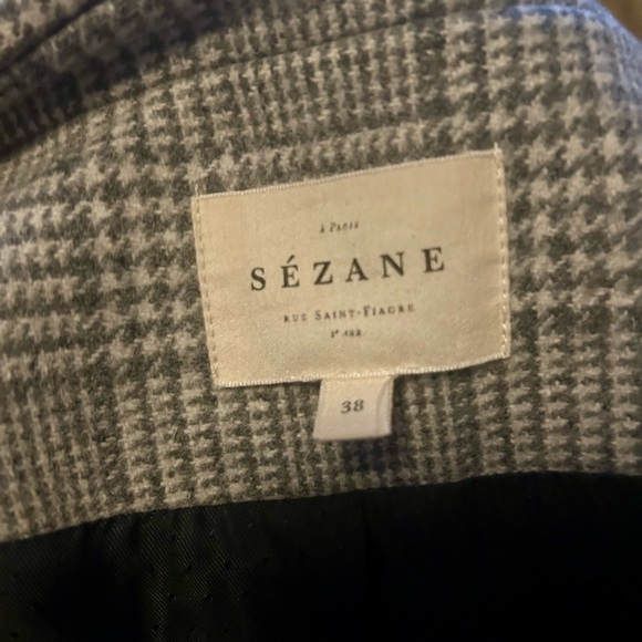 Sézane Johnson plaid wool coat - Picture 7 of 7